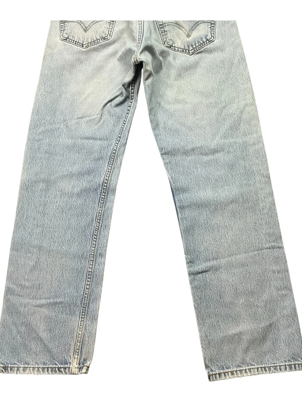 Vintage Levi’s 501XX  button fly light wash straight leg jeans 33x30
